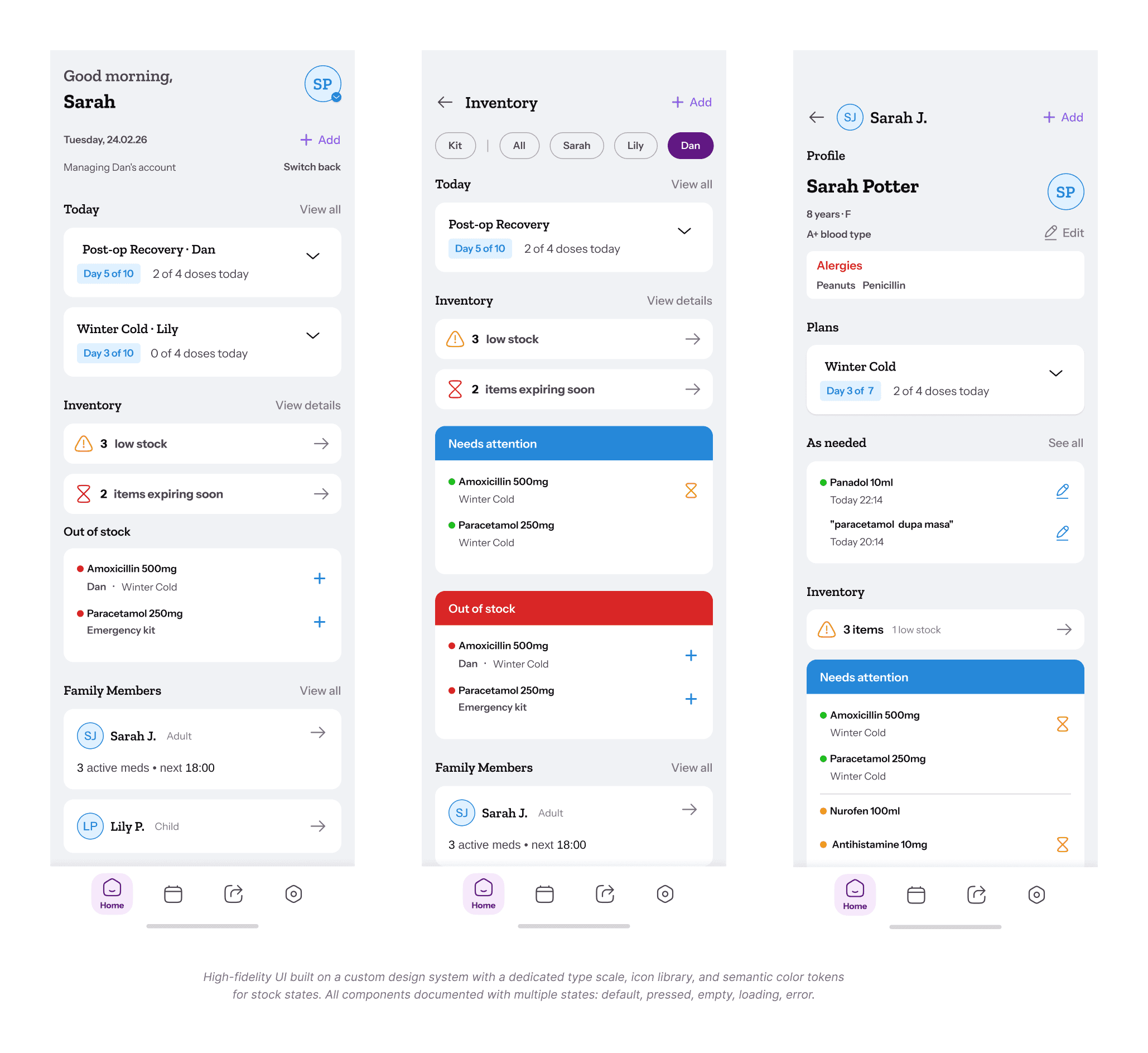 Medly, a family medication management app - screen 2